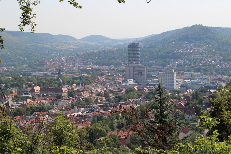 Blick auf die Stadt Jena