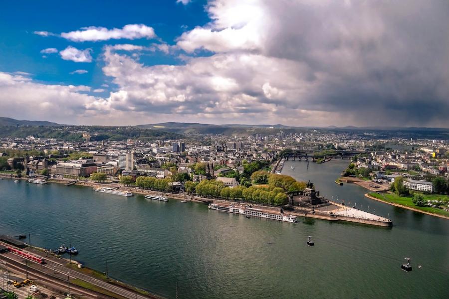 Blick auf die Stadt Koblenz