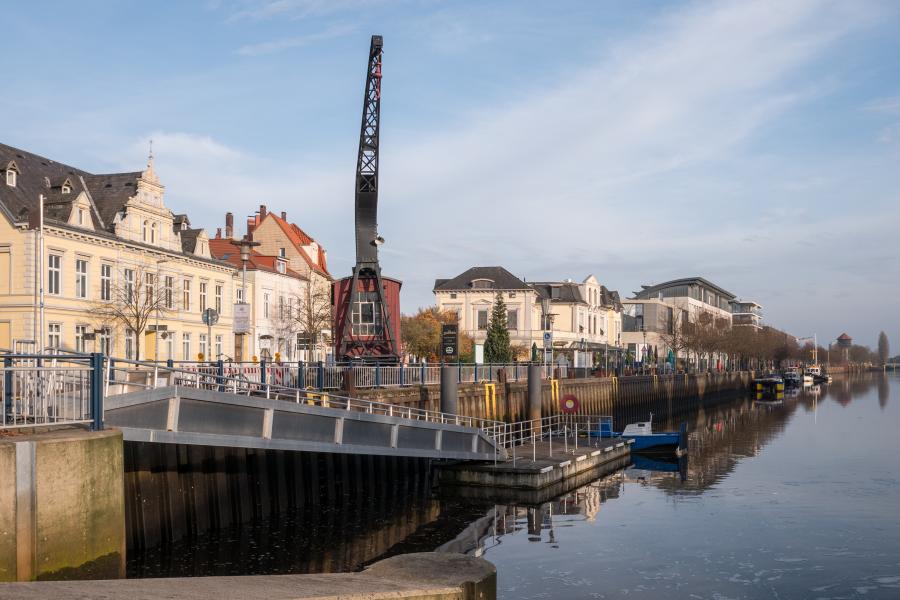 Boote im Hafen Oldenburg