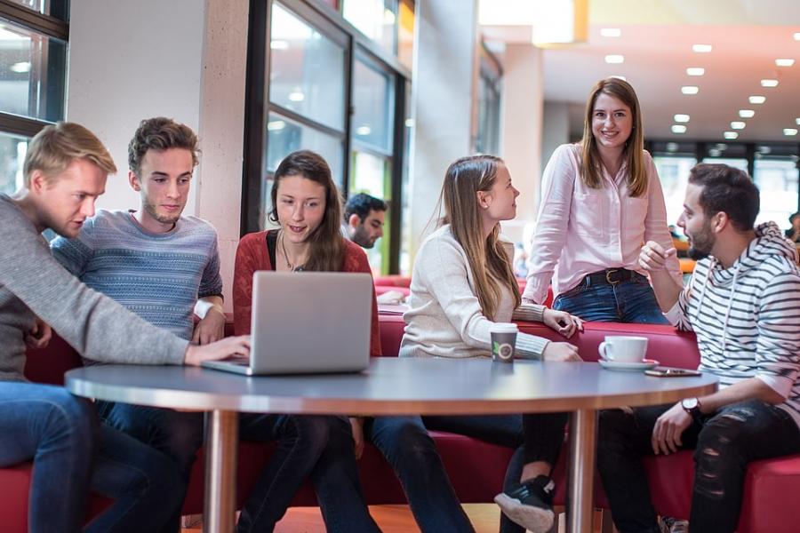 Studenten an der Uni Bremen