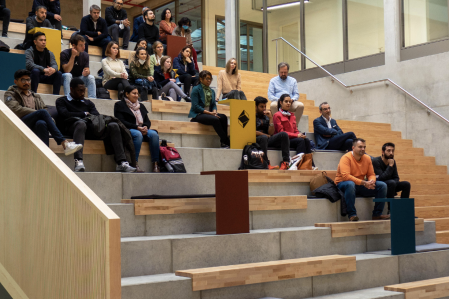 Students sitting at GEMA Business School