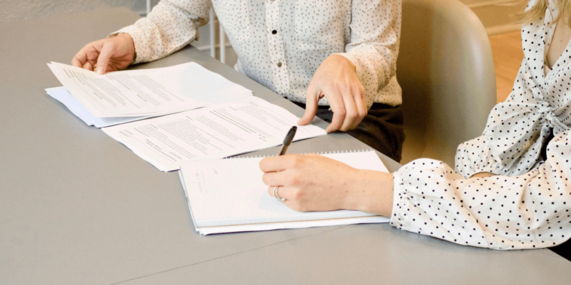 People filling out a German visa form