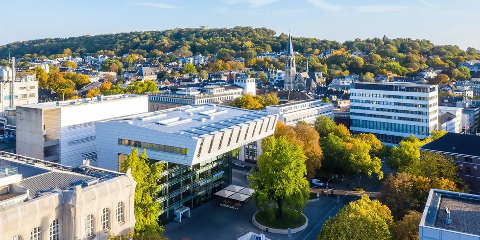 A wide shot of the RWTH Aachen University in Germany.